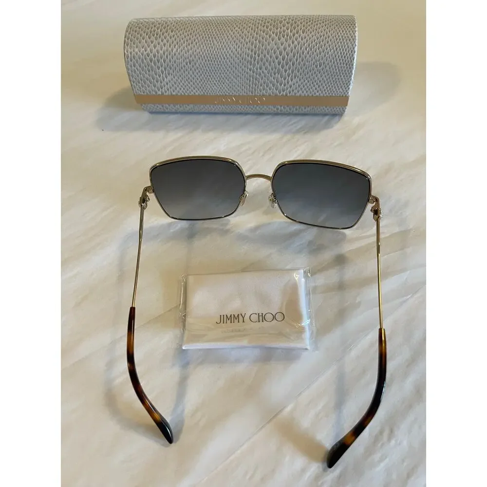 Jimmy Choo Kori Sunglasses 58-16-145 with Case NWT